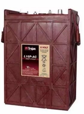 Trojan邱健适用高尔夫球车牵引车等L16P-AC6V/420AH加液式蓄电池