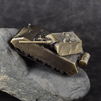 正品木公开物德国鼠式超重型坦克全金属成品模型军事战车模型摆件