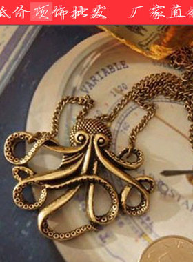 加勒比海盗复古长款项链毛衣链