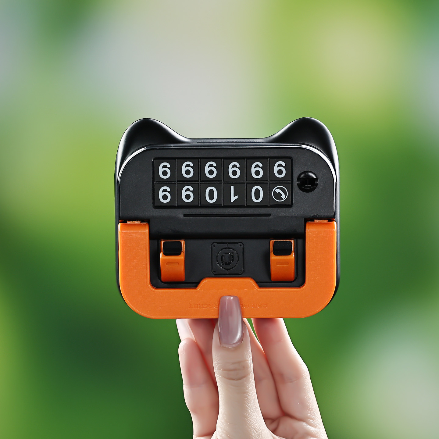 车载手机支架停车号码牌二合一