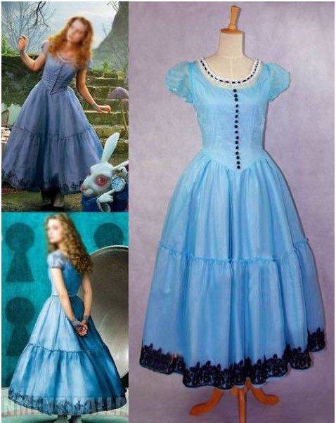 cosplay服装 爱丽丝梦游仙境 爱丽丝Alice宫廷礼服洋装连衣裙