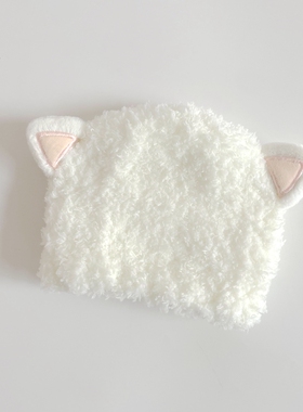 婴儿无骨胎帽宝宝帽洋气可爱造型加厚保暖新款冬季毛线帽针织A类