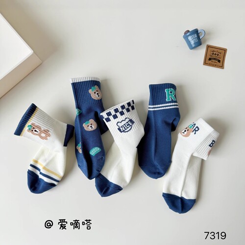 纯棉袜子防臭透气四季儿童学生