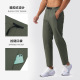 速干弹力拉链口袋健身户外直筒冲锋裤 lulu男士 轻薄款 春季 运动长裤