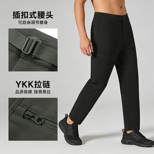 lulu男春夏新款 插扣式 腰头速干耐磨高尔夫通勤休闲裤 运动户外长裤