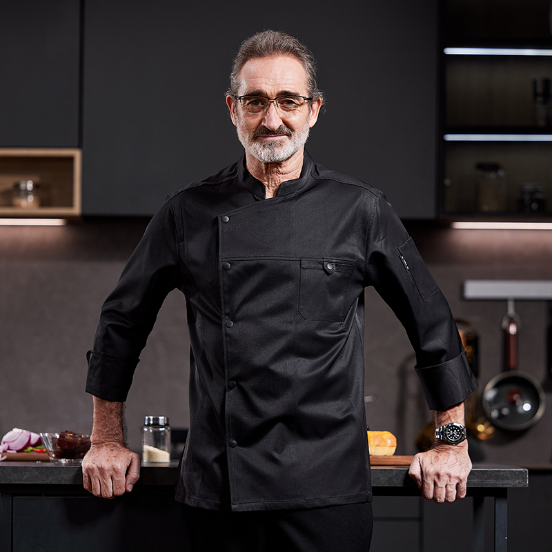 高端厨师长袖工作服星级酒店行政总厨高档西餐厅咖啡店秋冬季男女