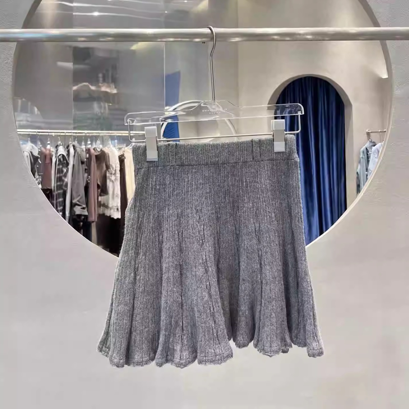 miu系针织半裙2025秋冬新款