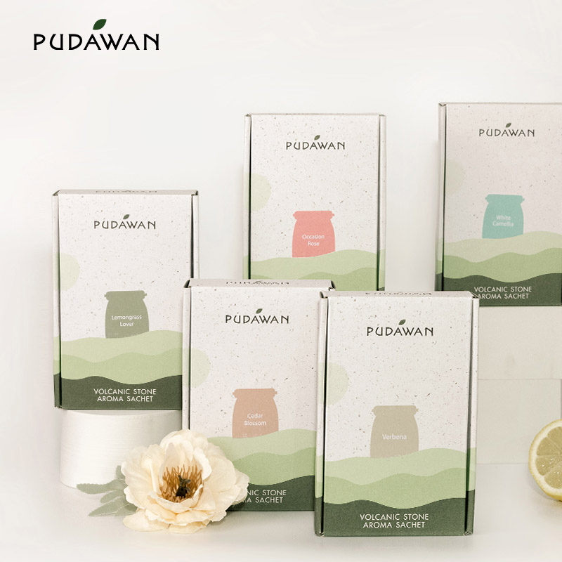 PHUTAWAN 泰国甄选植物精油随行香氛车载香包天然火山岩石小众