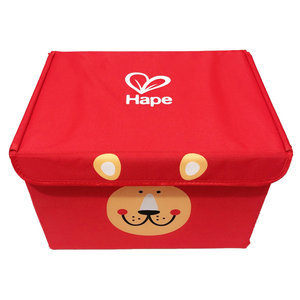 Hape狮子收纳箱布艺玩具收纳