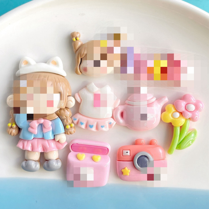 【老师推荐】可爱粉女孩卡通树脂