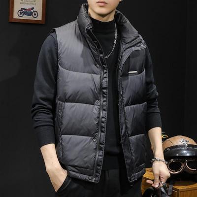 羽绒服男马甲男款2025新款轻薄保暖冬季90鸭绒男士外套秋冬大码潮