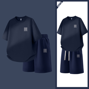 纯棉透气运动短袖 夏季 男美式 流行男款 真维斯男士 短裤 休闲套装