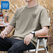 简约百搭男士 真维斯男款 上衣潮L 半袖 男2026新款 短袖 t恤纯棉夏季