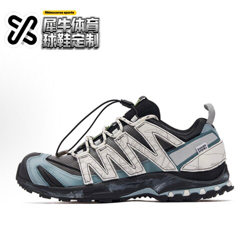 【定制球鞋】SALOMON萨洛蒙 伞下苍穹 喷绘 改色 黑蓝白
