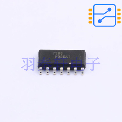 FAN7383MX SOIC-14 驱动器, IGBT, MOSFET, 半桥, 15V-20V电源