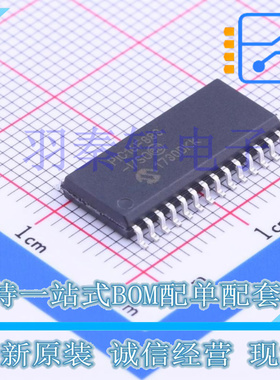 PIC16F883-I/SO SOIC-28 微控制器, 8位 闪存 20MHz 7KB 全新原装