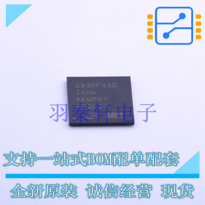 单片机(MCU/MPU/SOC) GD32F450IGH6 BGA-176 GD 全新原装正品