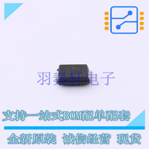 瞬态抑制二极管(TVS) SMAJ6.5CA-TR SMA(DO-214AC) ST 全新原装进