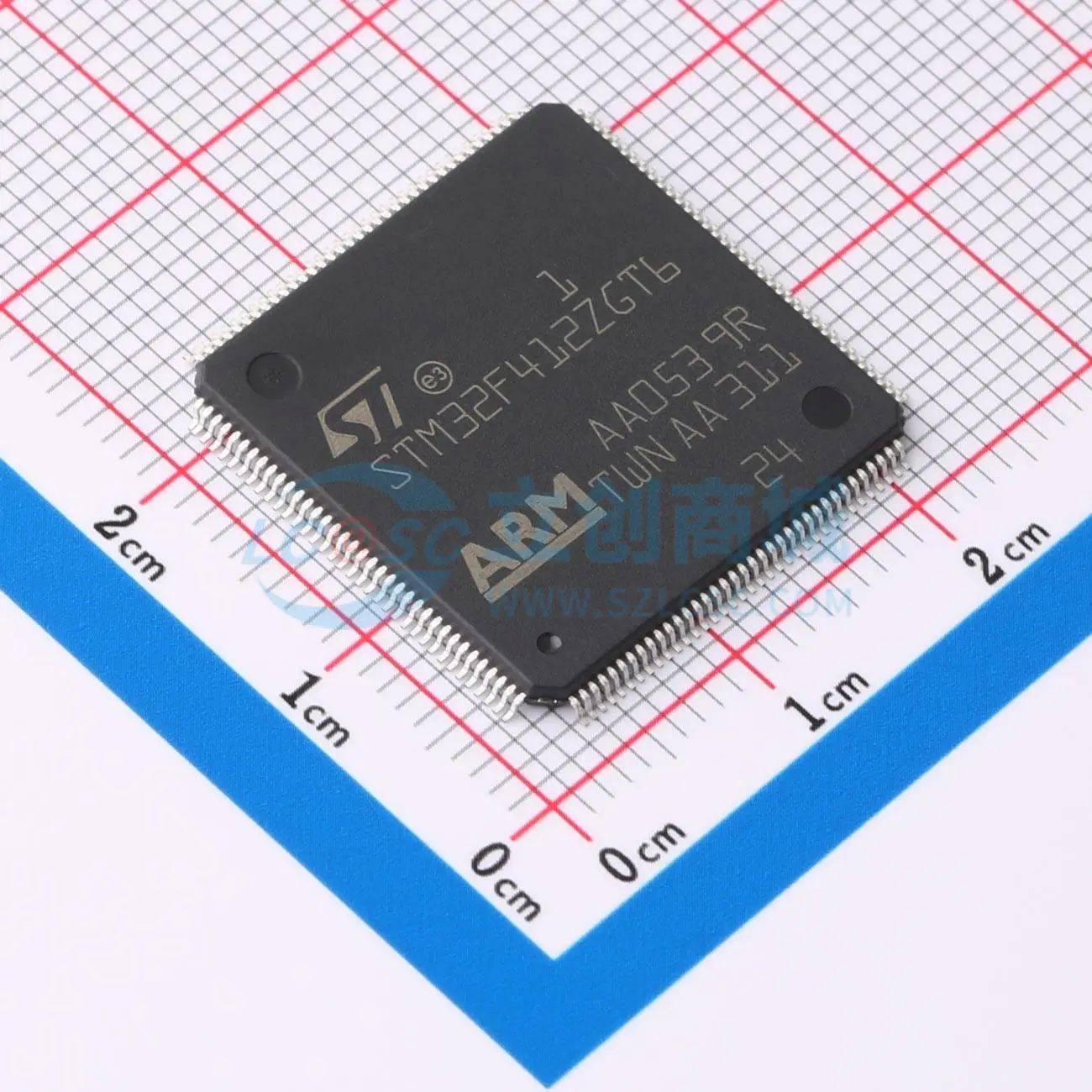 全新STM32F412ZGT6单片机LQFP-144(20x20) 100MHz 32 Bit 1MB