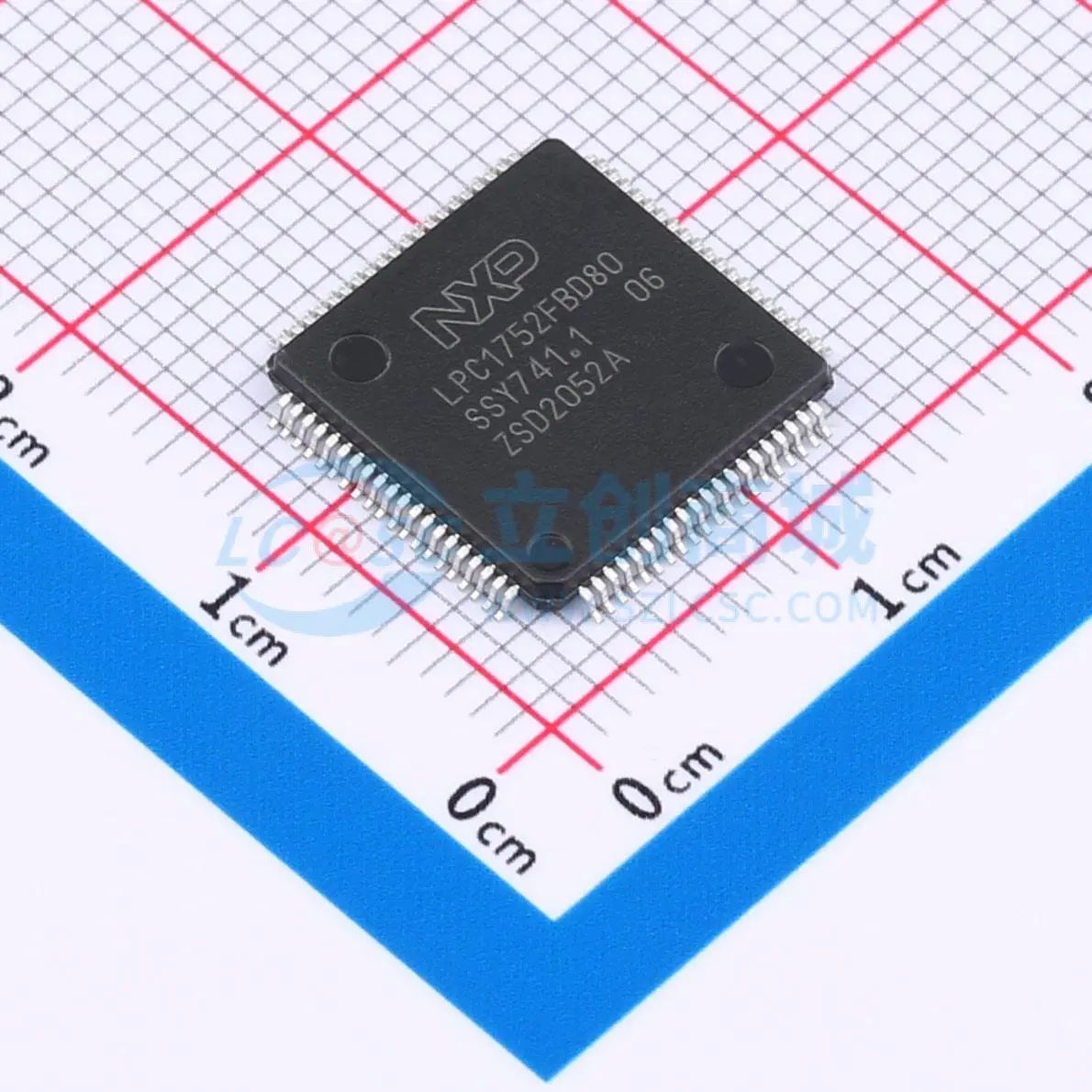 全新LPC1752FBD80K单片机LQFP-80(12x12) 100MHz 32 Bit 64KB