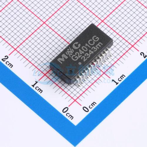 G2401CG网口变压器SMD,15.1x7.1mm单口350uH