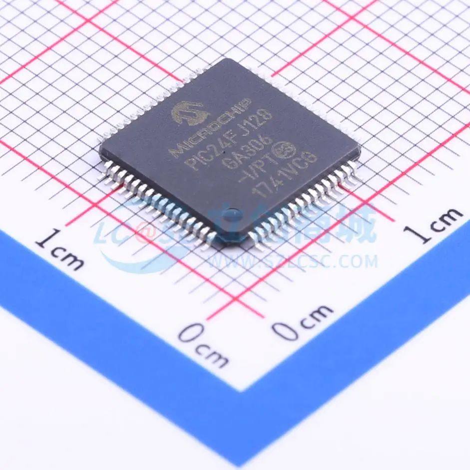 全新PIC24FJ128GA306-I/PT单片机TQFP-64(10x10) 32MHz 16 Bit