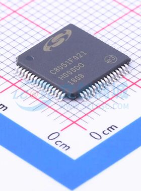 全新C8051F021-GQR单片机TQFP-64(10x10) 25MHz 8 Bit 64KB