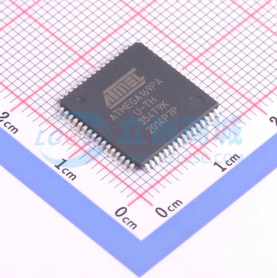 全新ATMEGA169PA-AU单片机TQFP-64(14x14) 16MHz 8 Bit 16KB