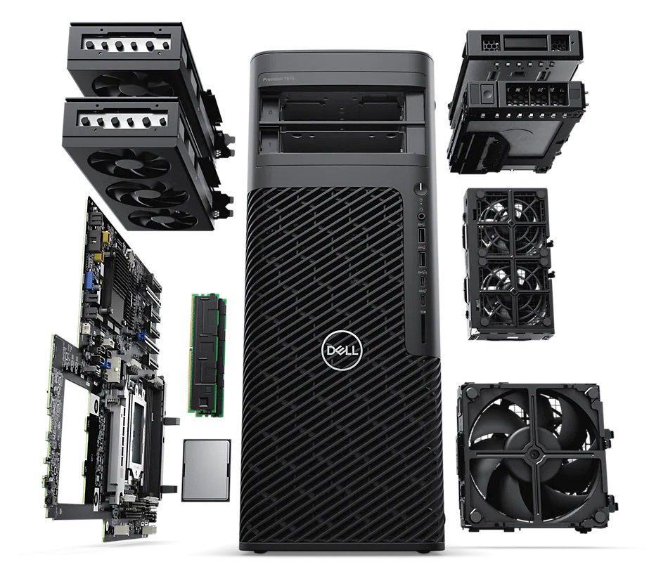 戴尔新品工作站 precision 7865 7875 线程撕裂控这个 AMD5995wx