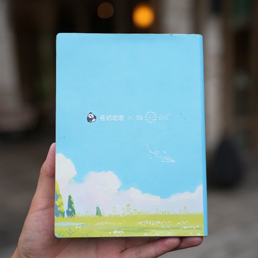 网红福宝可爱熊猫手账本日记本空白本子学生用笔记本子记事本