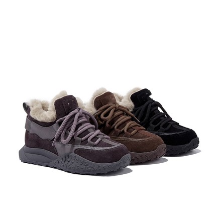 厚底5CM冬季抗寒保暖兔毛阿甘鞋女2025新款轻便软底加绒加厚棉鞋