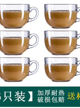 家用套装加厚耐热欧式透明玻璃杯