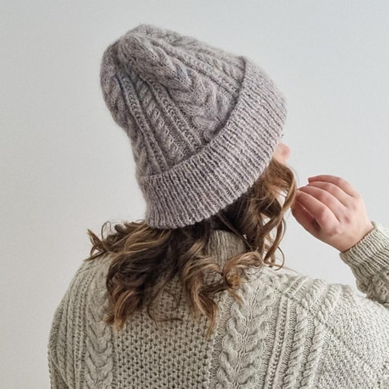 sandnes麻花帽子毛线编织材料包