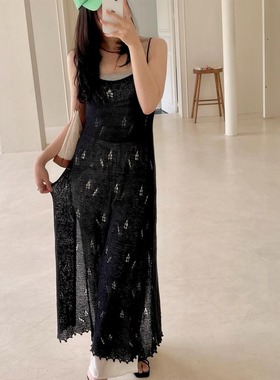 希腊少女开衫裙diy编织材料包春夏款SANDNES TYNN LINE进口棉麻线