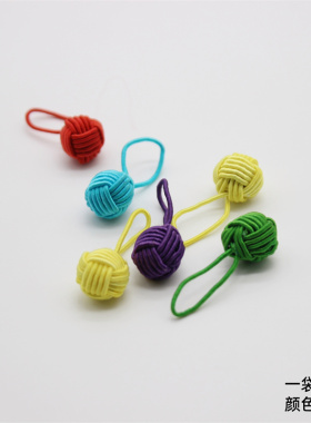 HiyaHiya杨梅豆记号扣棒针手工diy编织工具闭口记号圈6枚颜色随机