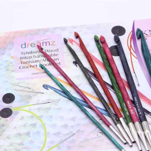 Knitpro桦木阿富汗钩针diy毛线针