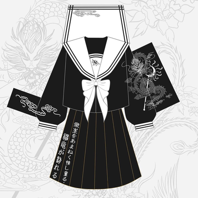白衫一裙正版麒麟JK水手服套装