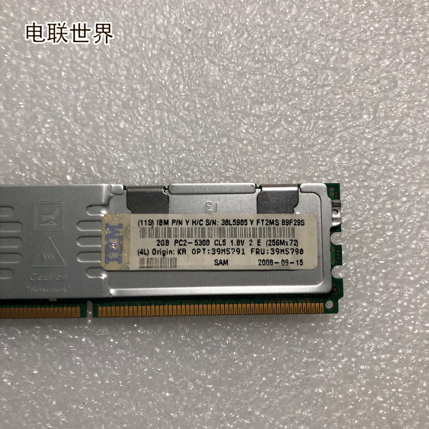 IBM 39M5790 39M5791 38L5905 2GB PC2-5300F IBM 2G服务器内存-封面