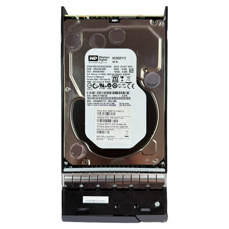 NetApp X308A-R5 108-00277+A0 00V7470 00V7471 3T 3.5 SATA硬盘