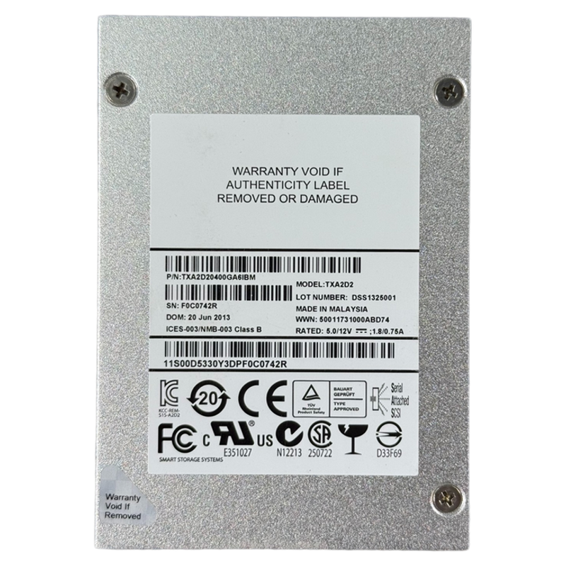 DSS1325001400GBSASSSD硬盘