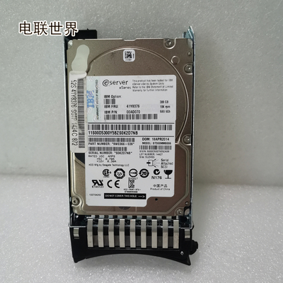 IBM 41Y8376 00AD070 9WE066-039 300G 10K 6Gb SAS硬盘 90Y8878