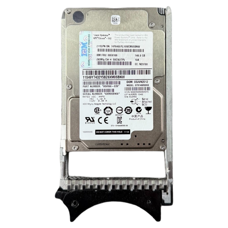 IBM 00E6169 74Y6485 44V6845 44V6843 00LY476 146G 15K SAS硬盘