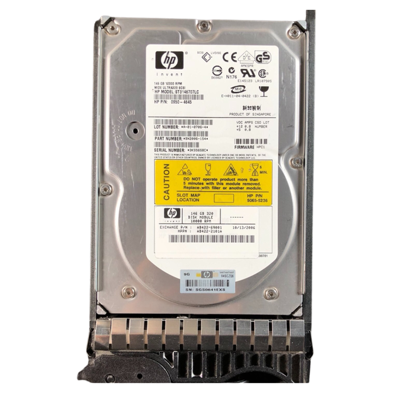 HP 146G 10K SCSI AB422-69001 AB422-2101A 0950-4645 5065-5236