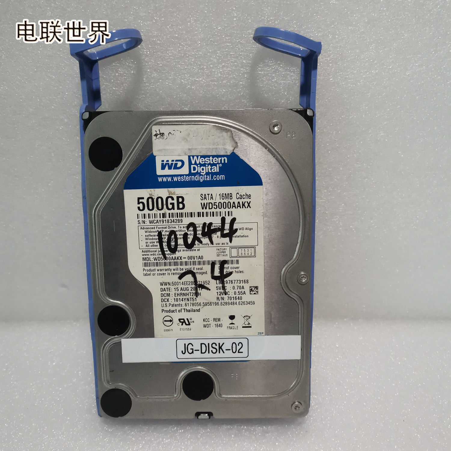 wd/西部数据 wd5000aakx-00v1a0  701640 500gb sata硬盘