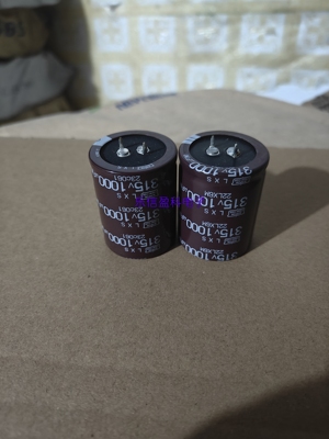 315V1000UF 变频器滤波牛角电解电容400V1000UF 进口黑金刚电容