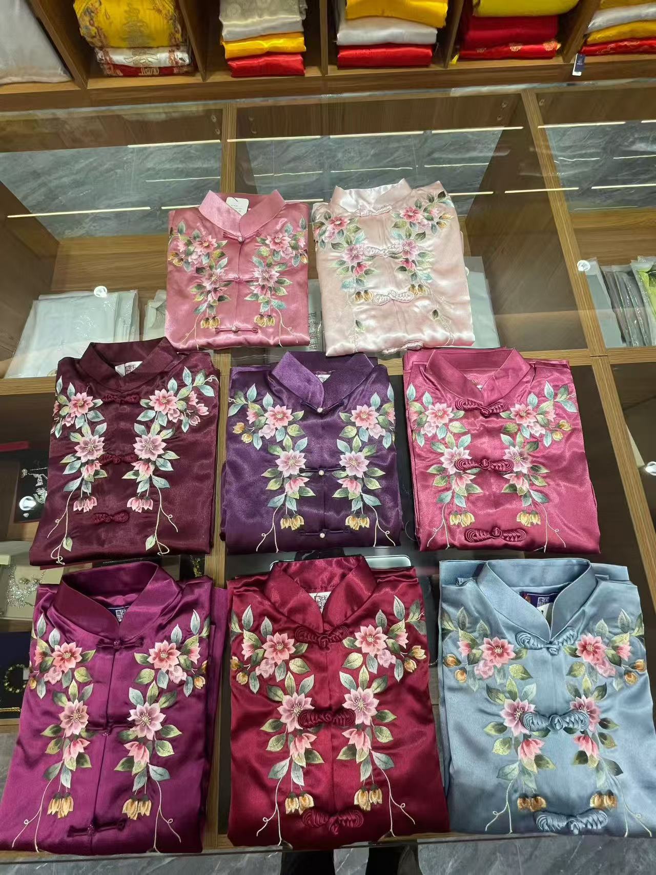 寿衣女全套现代款真丝苏绣老人寿终衣服高档冲喜百年寿服寿老衣