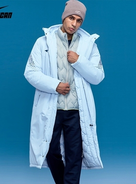 锐克棉服儿童过膝超长款保暖厚棉大衣男女成人足球训练棉袄109002