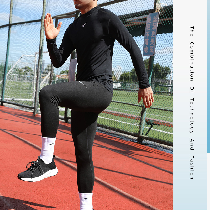 锐克加绒紧身衣加绒健身紧身裤