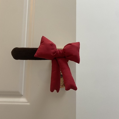 ins奶油风新家门把手保护套防静电卧室门拉手套防撞垫护墙套毛线