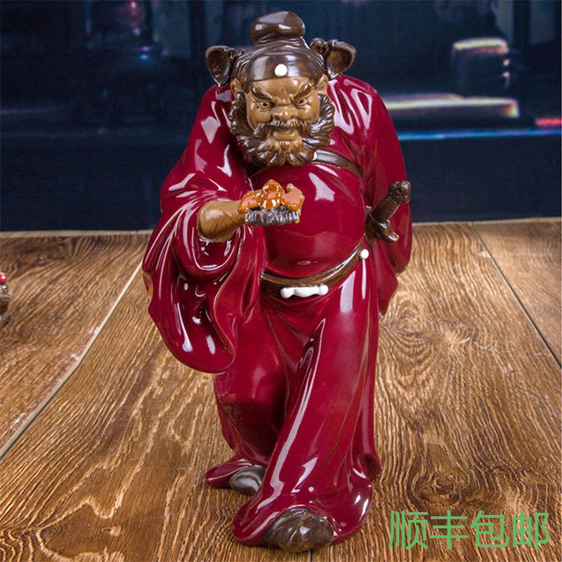 陶瓷中式风钟馗摆件破损包赔